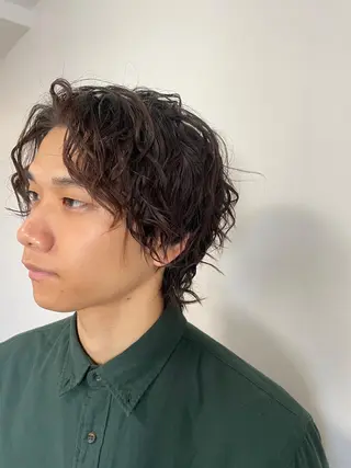 ショート パーマ メンズ 🌙１９時以降通える メンズ専門　コーダイのヘアスタイル