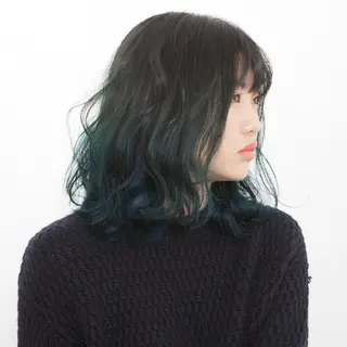 ミディアム カラー 艶髪サラサラカラー 🌈前原健吾のヘアスタイル