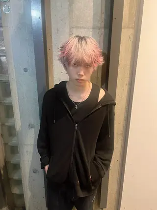 カラー メンズ 金見 岳弥のヘアスタイル