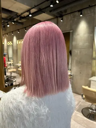 ミディアム カラー 美髪矯正/ハイトーン 🪸🩰ヒナコのヘアスタイル