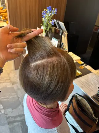 ショート 傷めない白髪ぼかし/ ワタナベユウマのヘアスタイル