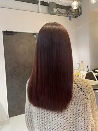 セミロング カラー ヘアアレンジ 寺西 恵🪡🤍のヘアスタイル