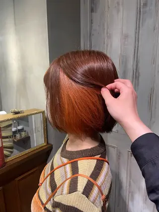 ショート カラー saya 🧸 カット/縮毛矯正のヘアスタイル