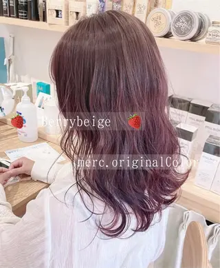 セミロング カラー パーマ ヘアアレンジ メンズ キッズ ネイル マツエク・マツパ アイブロウ merc. 🩵妹尾杏菜のヘアスタイル