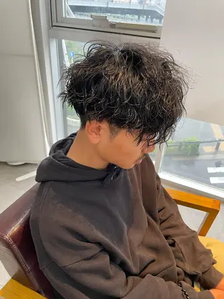ショート パーマ メンズ 辻堂メンズ特化 YU-YAのヘアスタイル