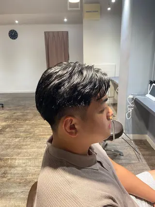 ショート パーマ メンズ 江﨑 翔のヘアスタイル