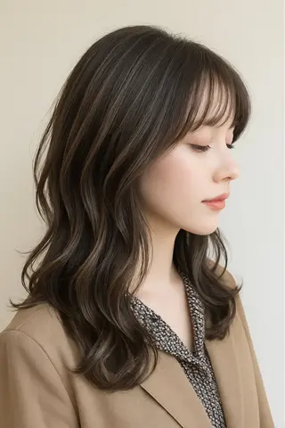 ロング カラー Kaori【髪質改善 ×透明感カラー♡】のヘアスタイル