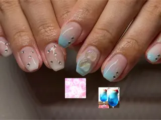 ネイル 🫧ユキ🫧 持込デザOK/平日夜のネイルデザイン