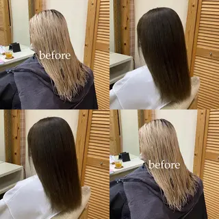 ロング カラー 🥣ブリーチ・カラー 平城秀馬/原宿のヘアスタイル