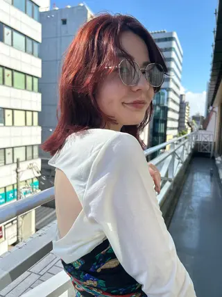 ショート カラー ショート/ボブ専門 宮脇美奈/南船場のヘアスタイル