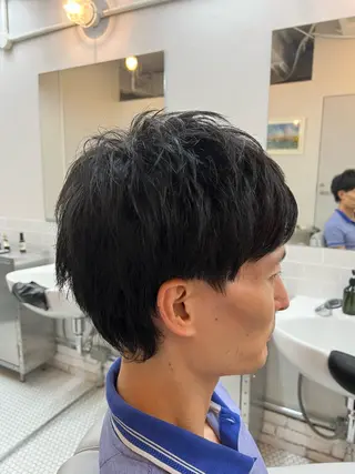 ミディアム メンズ BARBER SAWAS所属・杉山 友哉のヘアスタイル