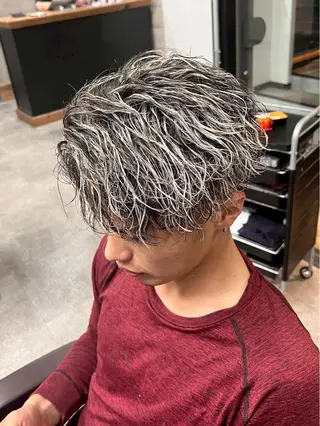 ミディアム メンズ era本店所属・笹尾 陸/era本店 メンズ短髪系美容師のヘアスタイル