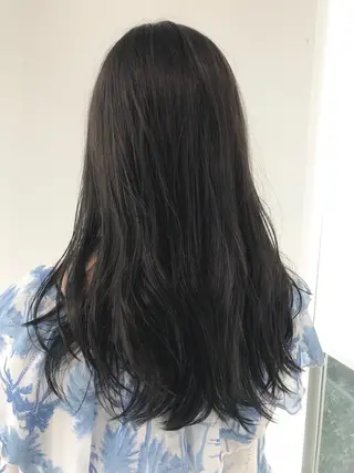 ロング カラー 神奈川大学最寄り白楽 三本松巧のヘアスタイル