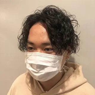 パーマ メンズ 竹村 海人のヘアスタイル