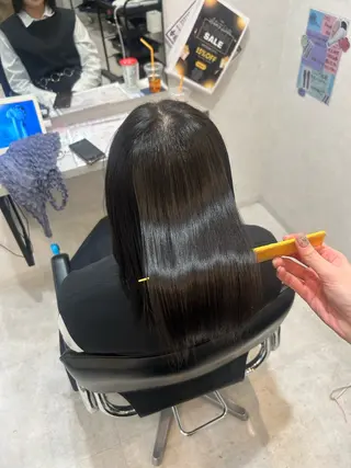 セミロング 柔らかい縮毛矯正/ ボブ/北林のヘアスタイル