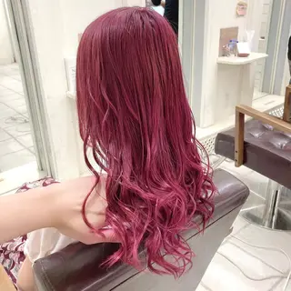 セミロング カラー Hiroto／ インナーカラー／神戸のヘアスタイル