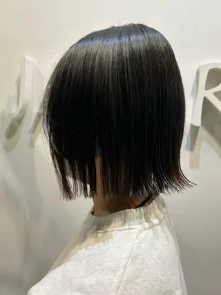 ミディアム ブラウンカラー tomokaのヘアスタイル