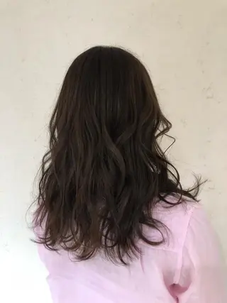 ロング カラー 小島嵩人 縮毛矯正 髪質改善のヘアスタイル