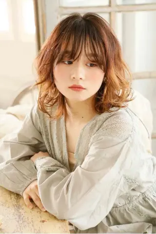 ミディアム カラー ⭐️似合わせアップ ⭐️並木奏絵のヘアスタイル