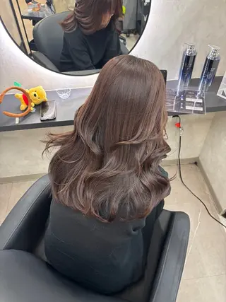 セミロング カラー ヘアアレンジ 🫧新宿 髪質改善 /サスケ🫧のヘアスタイル