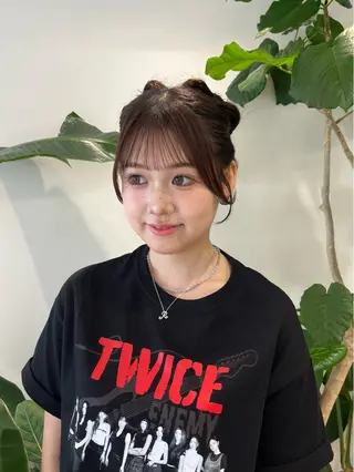 ロング アレンジ/レトロパー マ/眉/atsumiのヘアスタイル