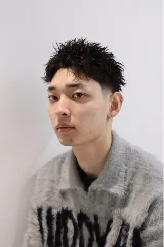 ショート パーマ メンズ メンズ特化   西野 晴紀のヘアスタイル