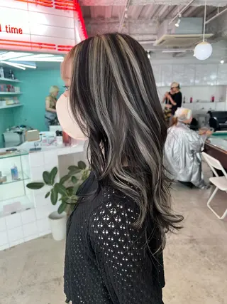 セミロング 💥ウルフカット デザインあんな💥のヘアスタイル