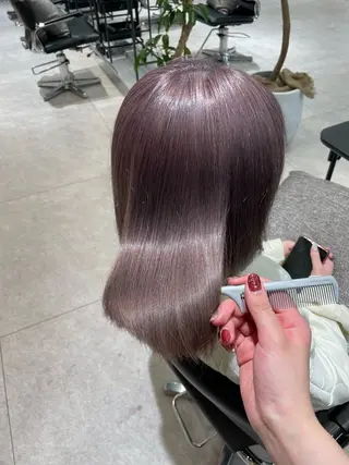 ショート カラー FILMS Rei 透明感カラー/パーマのヘアスタイル