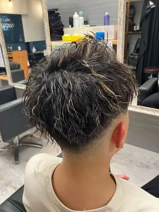 パーマ メンズ メンズ特化/パーマ/ フェードWATARUのヘアスタイル