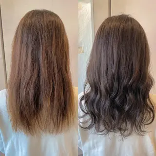 セミロング カラー On所属・顔まわりカット🌟 くびれヘア/寺門遥輝のヘアスタイル