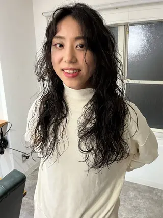 ロング パーマ 金井京介/レイヤー /ボブパーマのヘアスタイル