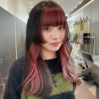 セミロング カラー ♥️ブリーチ/ボブ/ レイヤー♥️maiのヘアスタイル