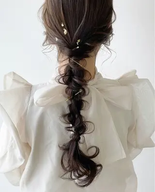 ロング カラー ヘアアレンジ autre所属・大久保 ひでなりのヘアスタイル