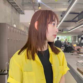 セミロング 宮崎 わか菜/透明感カラーのヘアスタイル
