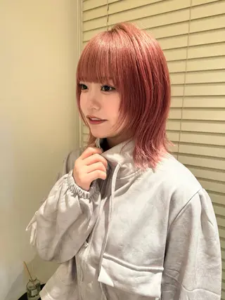 ミディアム カラー 🪐韓国ラベンダー艶 カラー/加野彩果🪐のヘアスタイル