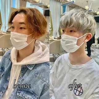 ショート カラー パーマ ヘアアレンジ メンズ キッズ ネイル マツエク・マツパ アイブロウ 《褒められる》 透明感カラー/小嶋のヘアスタイル