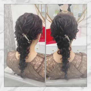 ロング ヘアアレンジ ヘアセット/着付け 𓇼 松本 夏美𓇼のヘアスタイル