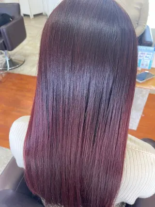 ロング VENIRE古川店所属・端野七海 縮毛矯正のヘアスタイル