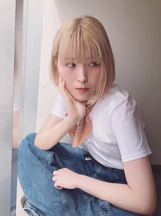 ミディアム 雪本 愛のヘアスタイル