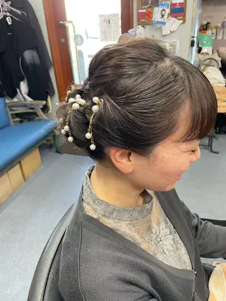 ロング ヘアアレンジ 美容室るーじゅ所属・美容室 るーじゅ/しいの木台のマツエク・マツパデザイン