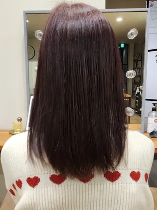 セミロング カラー 青木 力のヘアスタイル