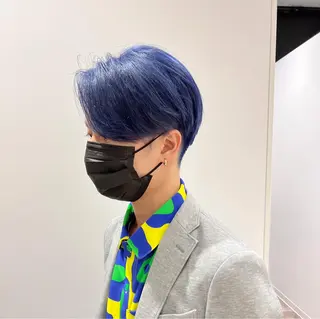 ミディアム カラー メンズ ally hairsalon所属・Emi .のヘアスタイル