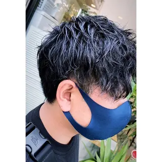 ショート パーマ メンズ 小國 綾かのヘアスタイル