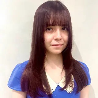 セミロング カラー デザインカラー/パー マ🦖外岡咲希🦖のヘアスタイル
