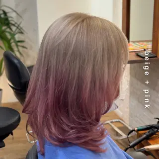 セミロング カラー Hair&Make newer所属・しんのすけ /モデルさん募集中のヘアスタイル