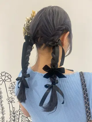 ヘアアレンジ ベージュ/アレンジ /横浜/杉本千夏のヘアスタイル