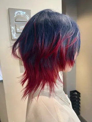 ミディアム カラー haco＋所属・圧倒的デザイン力 店長🎨RENAのヘアスタイル