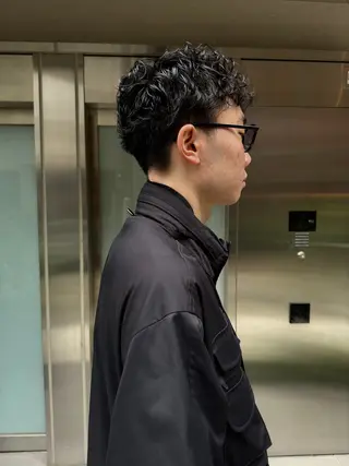 ショート パーマ メンズ 吉田一輝 外国人パーマのヘアスタイル