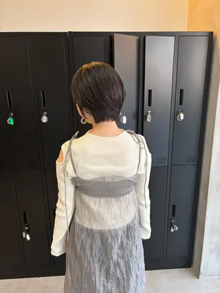 ショート カラー 長谷川 湧のヘアスタイル