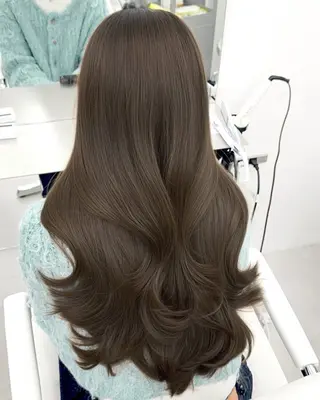 ロング カラー 韓国ヘア　紗希 🦋のヘアスタイル